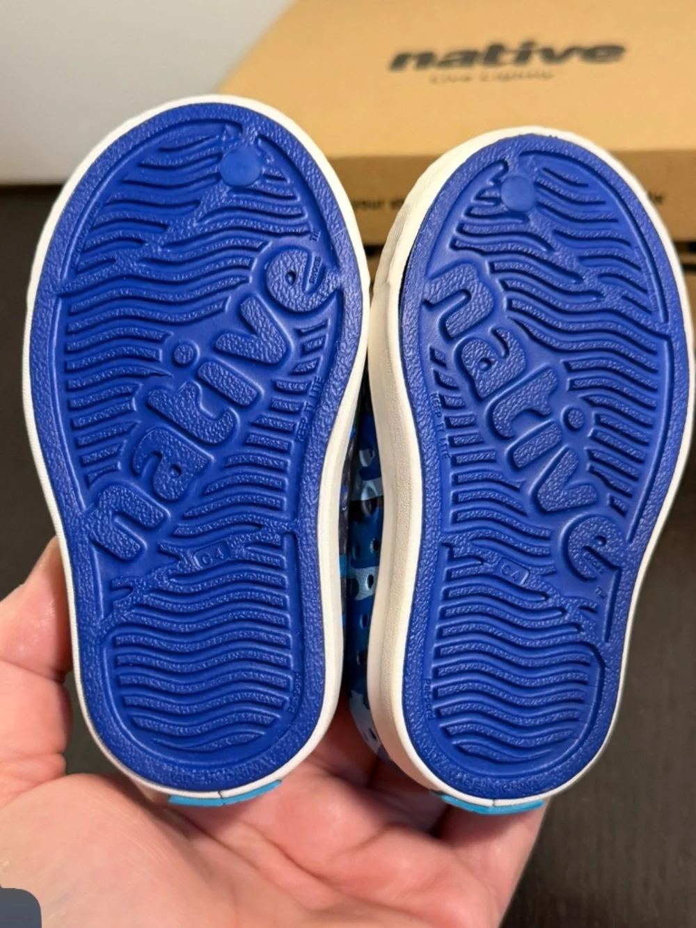 Native Jefferson Print Shoes Sky Camo/Blue/White Little Kid/Toddler US C4/EU 19